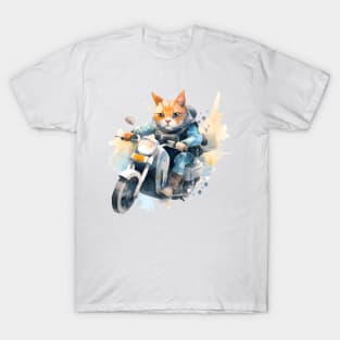 Cat Biker T-Shirt